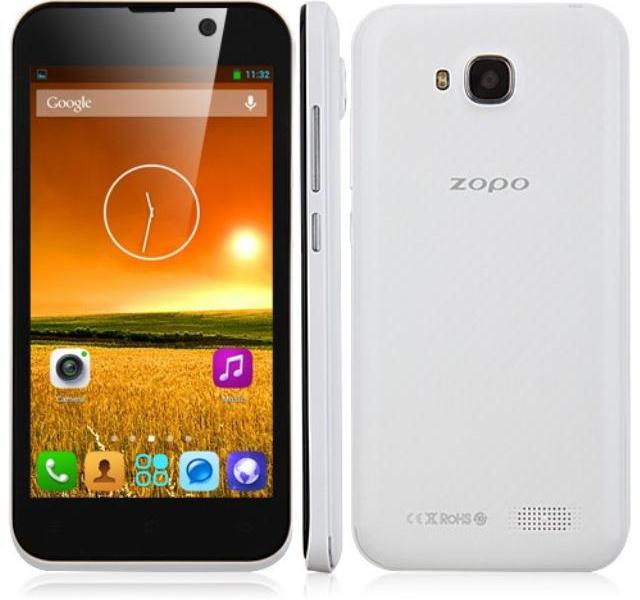 Zopo zp700 white (android 4.2) (mtk 6582) (5mpx)